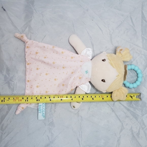 Douglas Baby Princess Doll Lovie Lovey Pink Blonde Girl with Teether Comfort EUC - Picture 7 of 11